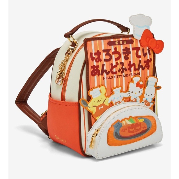 NEW Sanrio Hello Kitty and Friends Bento Box Mini‎ Backpack Artsy Food - Picture 1 of 5